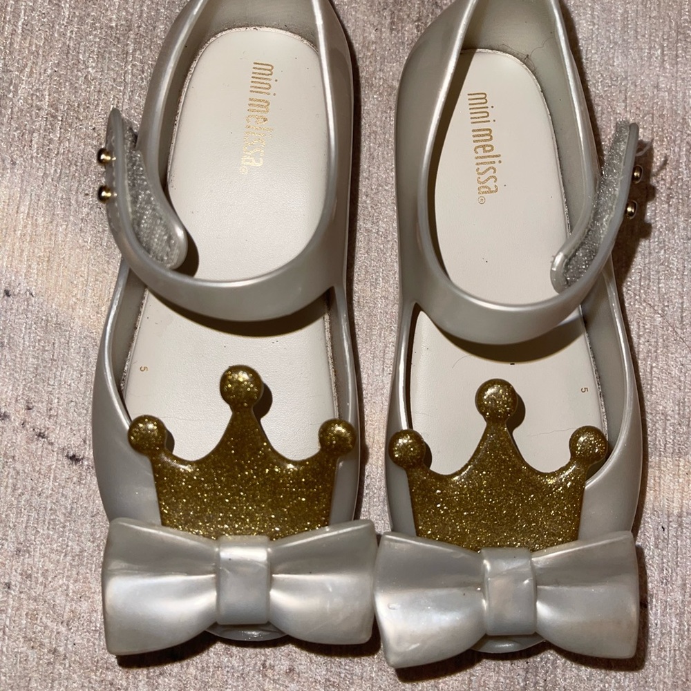 Girls Mini Melissa Crown Flats